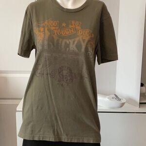 Lucky Brand Olive Graphic Tee